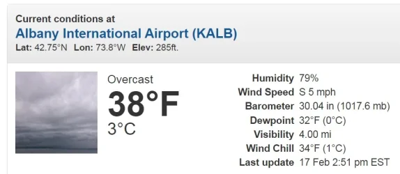 Albany Weather observation 02-17-2026.webp